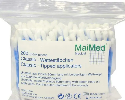 Wattestäbchen Baby Kleiner Kopf Unsteril