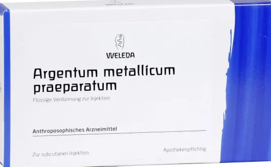 Weleda Argentum Metallicum Praeparatum D12 8 Ampullen