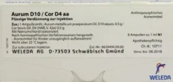 Weleda Aurum D10 Cor D4 Aa 8 X 1 ml Ampullen