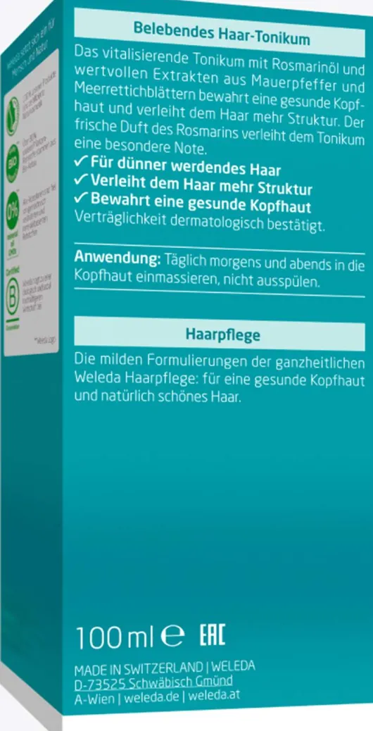 Weleda Belebendes Haar-Tonikum 100 ml Tonikum