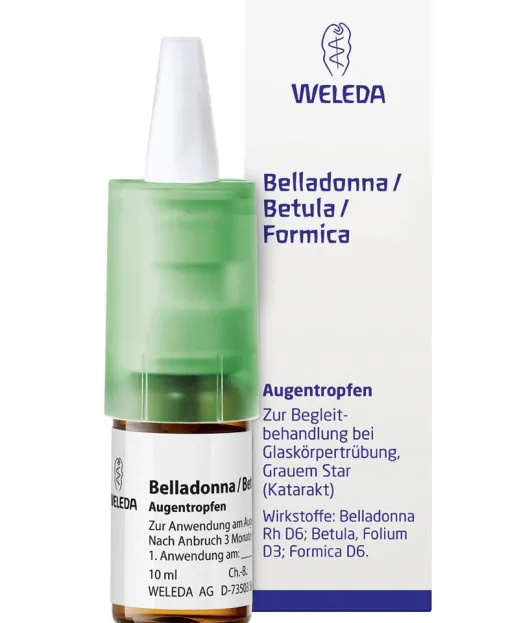 Weleda Belladonna Betula Formica 10 ml Augentropfen