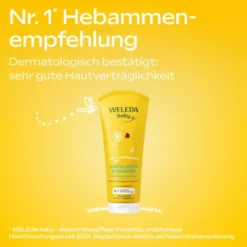 Weleda Calendula Baby & Kind Waschlotion & Shampoo 200 ml