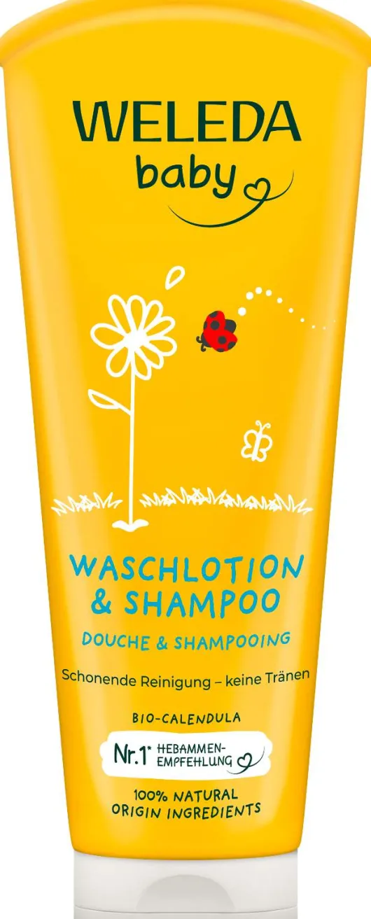 Weleda Calendula Baby & Kind Waschlotion & Shampoo 200 ml