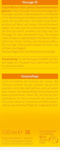Weleda Calendula Massageöl 100 ml