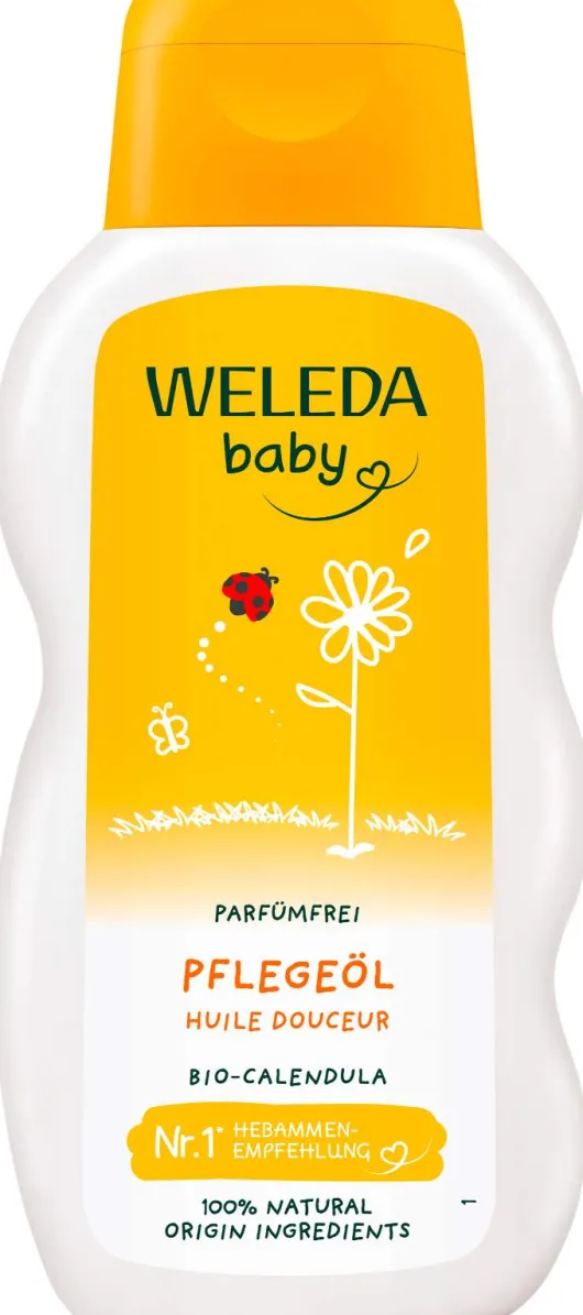 Weleda Calendula Pflegeöl Parfümfrei Baby und Kind 200 ml