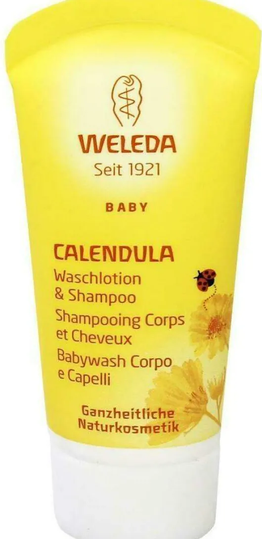Weleda Calendula Waschlotion und Shampoo Baby und Kind 20 ml