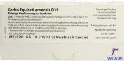 Weleda Carbo Equiseti Arvensis D15 8 X 1 ml Ampullen
