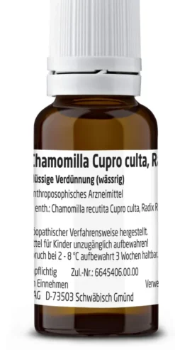 Weleda Chamomilla Cupro Culta Radix Rh D3 20 ml Dilution