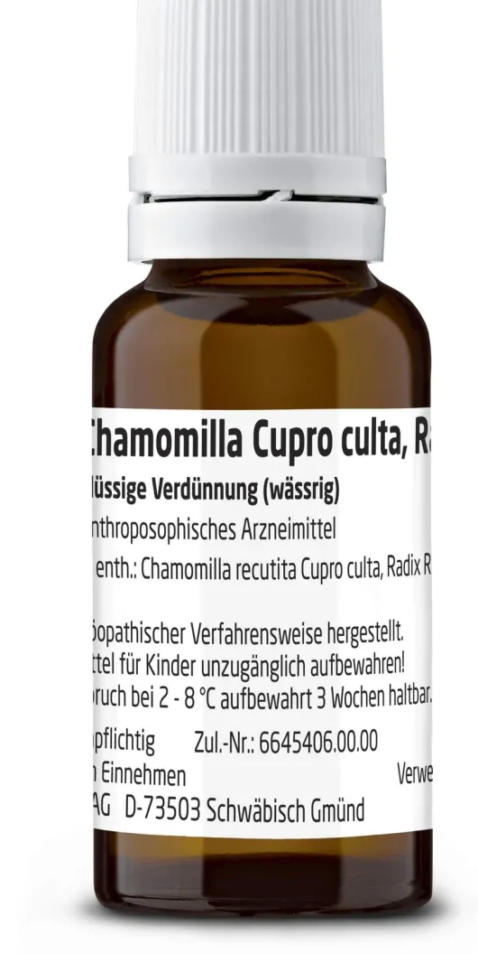 Weleda Chamomilla Cupro Culta Radix Rh D3 20 ml Dilution