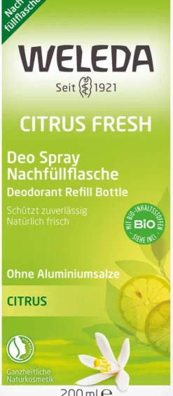 Weleda Citrus Fresh Deo Spray Nachfüllflasche 200 ml