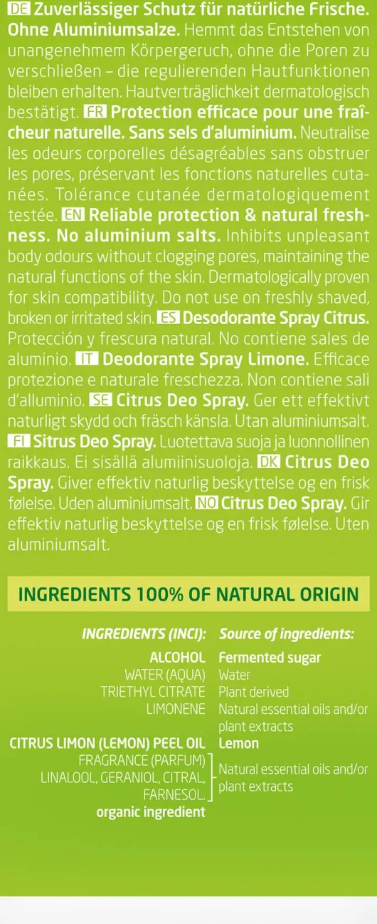 Weleda Citrus Fresh Deo Spray 100 ml