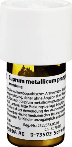 Weleda Cuprum Metallicum Praeparatum D12 20 G Trituration