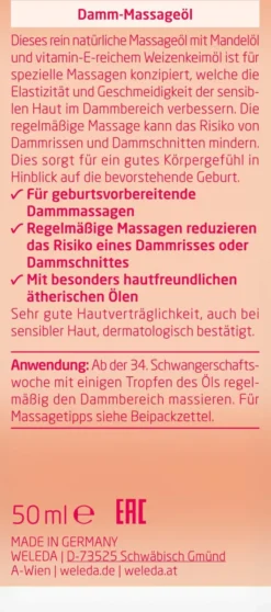 Weleda Damm Massageöl 50 ml