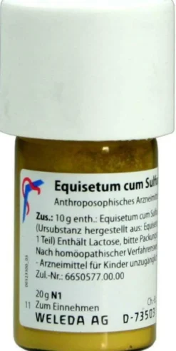 Weleda Euqisetum Cum Sulfure Tostum D6 20 G Trituration