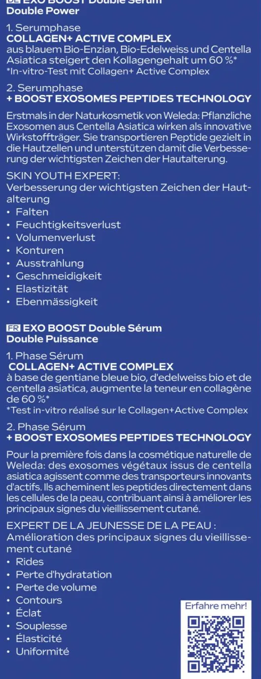Weleda Exo Boost Double Serum blauer Enzian & Edelweiss 30 ml