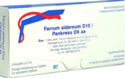 Weleda Ferrum Sidereum D10 - Pankreas D6 Aa 8 X 1 ml Ampullen