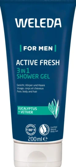 Weleda For Men Active Fresh 3 in 1 Shower Gel 200 ml
