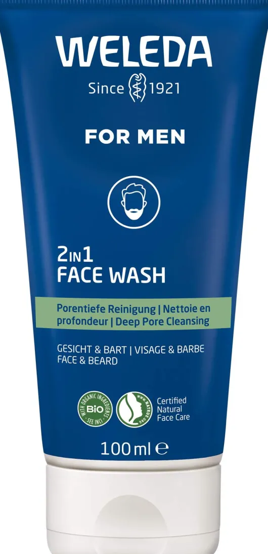 Weleda For Men 2 in 1 Face Wash 100 ml