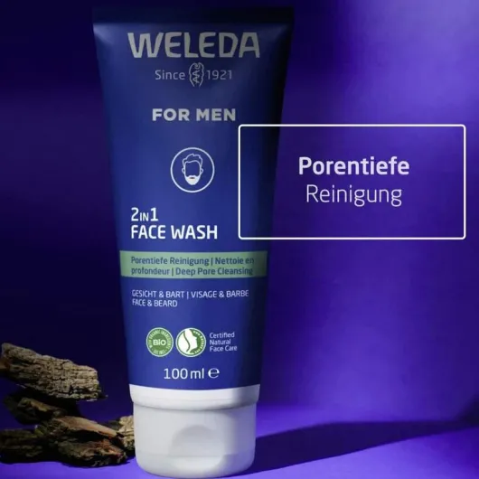 Weleda For Men 2 in 1 Face Wash 100 ml