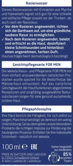Weleda For Men Rasierwasser 100 ml