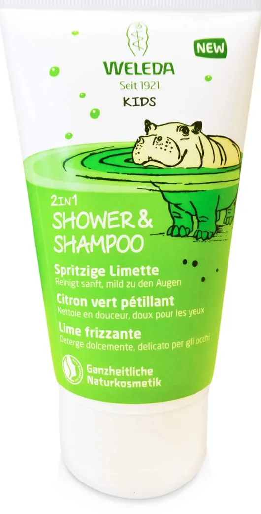 Weleda Kids 2 in 1 Shower & Shampoo Spritzige Limette 150 ml