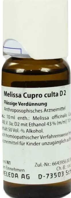 Weleda Melissa Cupro Culta D2 50 ml Dilution