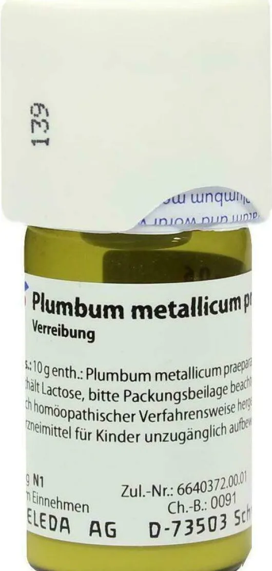 Weleda Plumbum Metallicum Praep. D6 20 G Trituration