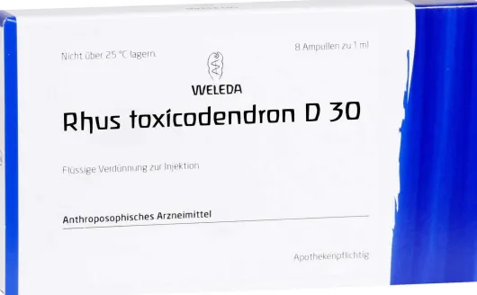 Weleda Rhus Toxicodendron D30 8 X 1 ml Ampullen