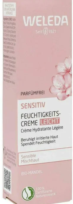Weleda Sensitiv Feuchtigkeitscreme Leicht Mandel 30 ml