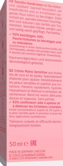 Weleda Sensitiv Handcreme 50ml