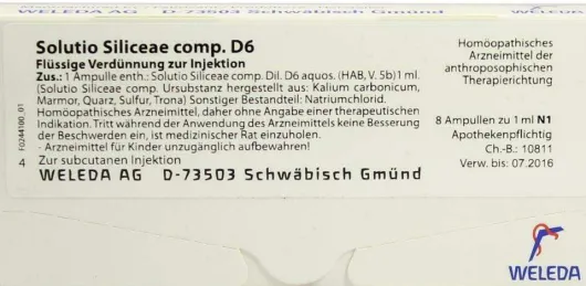 Weleda Solutio Siliceae Comp. D6 8 X 1 ml Ampullen