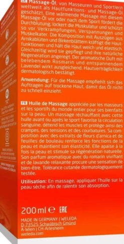 Weleda Sport Massage-Öl Arnika 200 ml