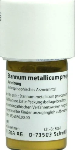 Weleda Stannum Metallicum Praeparatum D12 20 G Trituraiton
