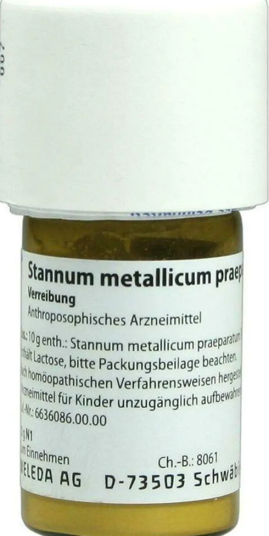 Weleda Stannum Metallicum Praeparatum D12 20 G Trituraiton