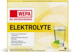 WEPA Elektrolyte Pulver Zitrone 20 Beutel