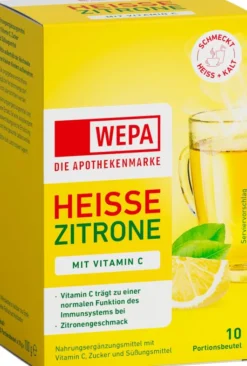 WEPA Heisse Zitrone + Vitamin C 10 X 10 G Pulver