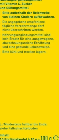 WEPA Ingwer + Honig + Vitamin C Pulver 10 x 10 g