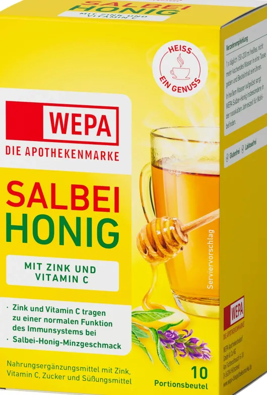 WEPA Salbei + Honig + Vitamin C +zink 10 X 10 Pulver