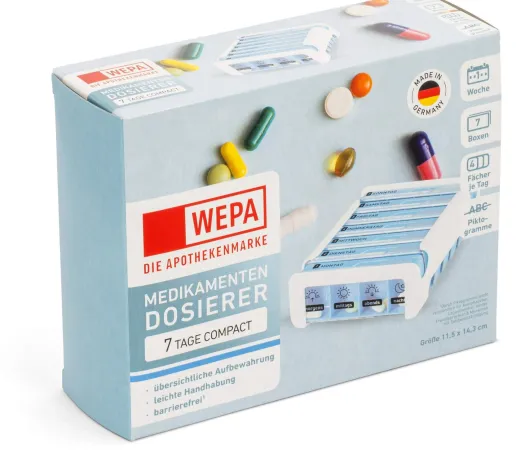 WEPA 7 Tage Compact Wochenmagazin Weiß-Blau