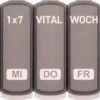 WEPA 1x7 Vital Wochenbox in grau 1 Stück