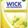 Wick Halsbonbons Zitrone und Natürliches Menthol Ohne Zucker