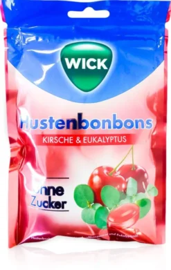 Wick Wildkirsche & Eukalyptus 72 G Bonbons Ohne Zucker
