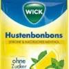 Wick Zitrone und Natürliches Menthol Ohne Zucker 72 G Bonbons