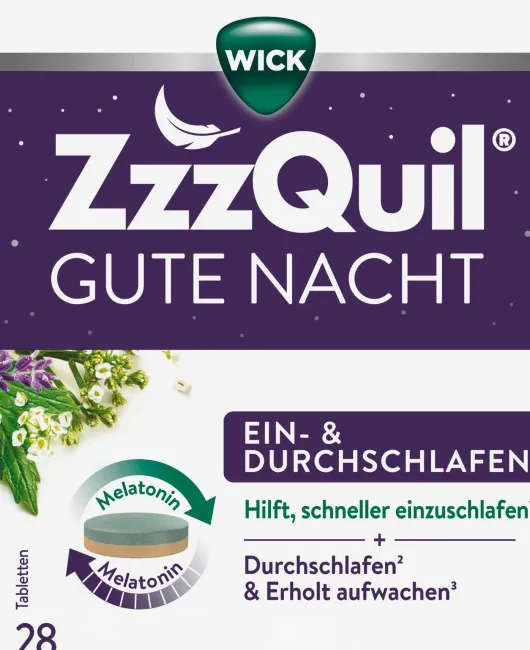 Wick ZzzQuil Gute Nacht Ein- und Durchschlafen 28 Tabletten