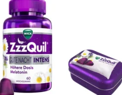 Wick ZzzQuil Gute Nacht Intens 60 Stück + gratis Wick ZzzQuil Reise-Dose 1 Stück