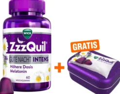 Wick ZzzQuil Gute Nacht Intens 60 Stück + gratis Wick ZzzQuil Reise-Dose 1 Stück
