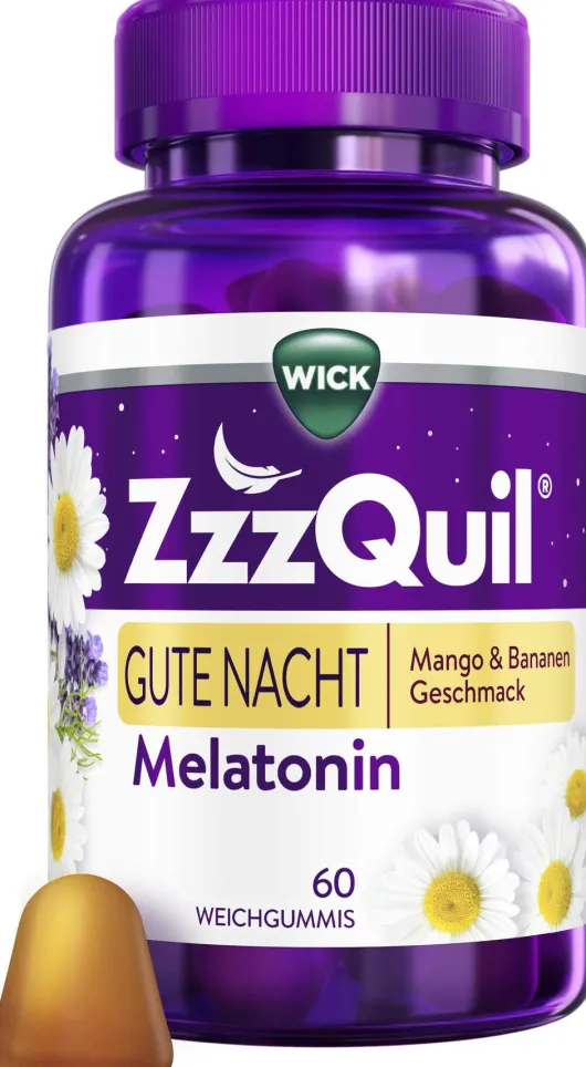 Wick ZzzQuil Gute Nacht Mango & Banane 60 Weichgummis