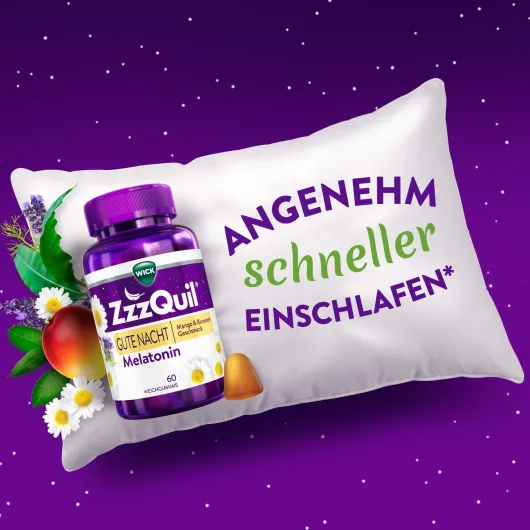 Wick ZzzQuil Gute Nacht Mango & Banane 60 Weichgummis