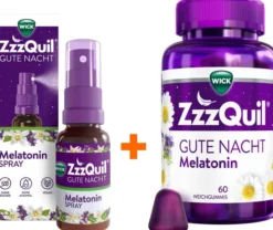 Wick ZzzQuil Gute Nacht 60 Stück + Wick ZzzQuil Gute Nacht Spray 30 ml