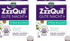 WICK ZzzQuil Gute Nacht+ Stress Balance 2 x 28 Tabletten